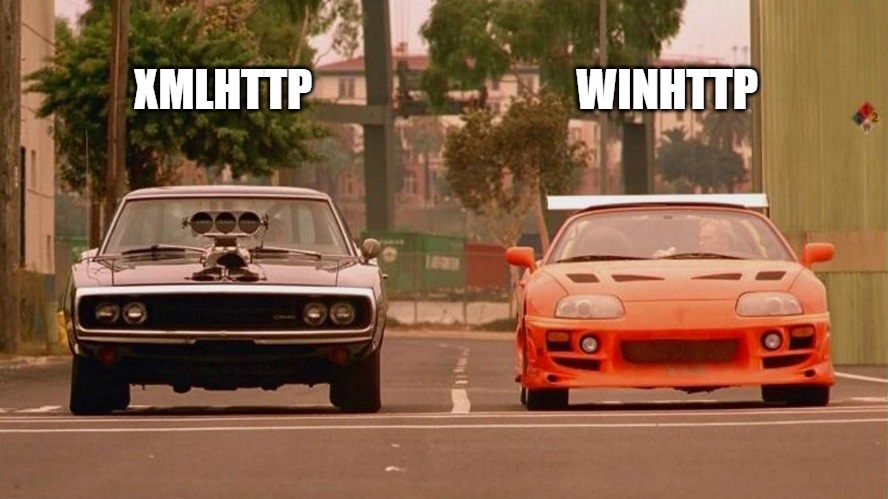 XMLHttp vs WinHttp - speed comparison fast and furious
